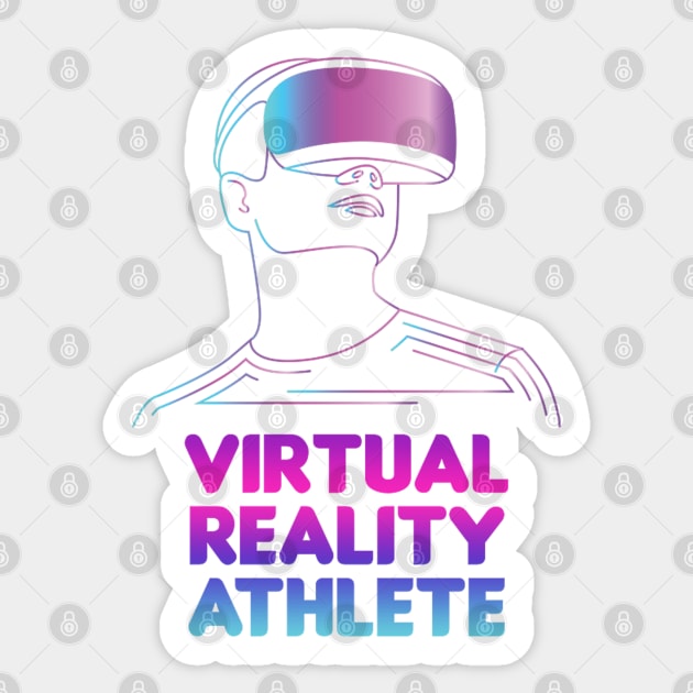 virtual reality athlete Sticker by Zluenhurf